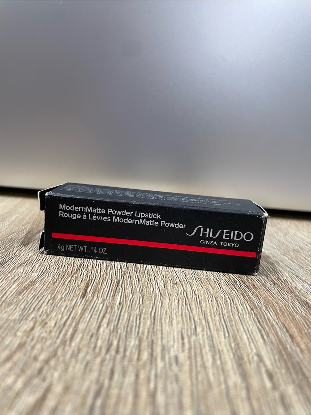 Shiseido ModernMatte Powder Lipstick — Black Box with Red Accent 513 shock wave